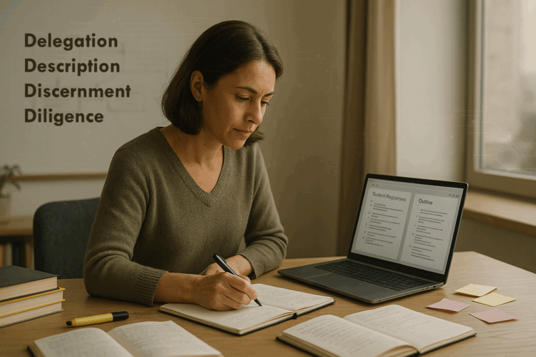 Partnering with AI as a Responsible Teaching Assistant
